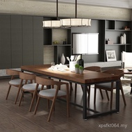 Combination Long Simple Table Chair Log American loft Dining Table Dining Table Chair English Small 