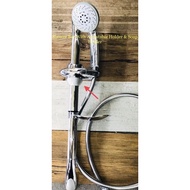 Artone Pro Italy ABS Chrome Bathroom Shower Bar C/W Adjustable Shower Holder & Soap Holder