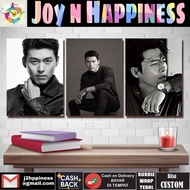 Hyun Bin Black and White Poster Display Wall Decoration