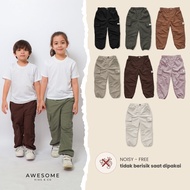 AWESOMEKIDS 2-10th Jogger Parachute Cargo Pants Dakota Active Boys Girls Training Pants