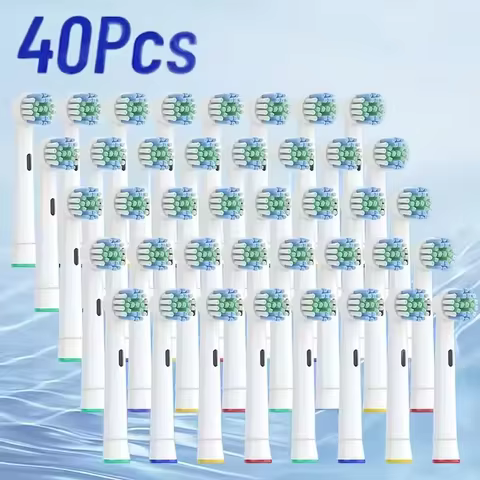 4/8/16/20/40Pcs Replacement Toothbrush Heads Compatible with Oral-B Braun Professional Electric Toot