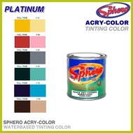 ↓ ❥ ◩ 1/4L | Sphero Latex Acry-Color | Waterbased Tinting Color | Paint Colorant