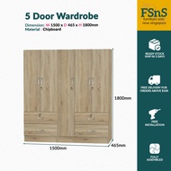 SG Ready Stock 5 Door Wardrobe / Storage
