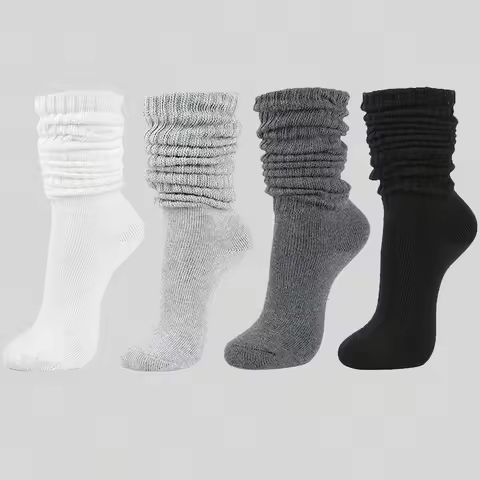 Women's Fall Winter Slouch Knit Socks Slouchy Socks Women Scrunch Socks Women Scrunchie Socks Crew S