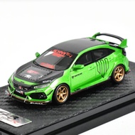 ⭐24h⭐YM MODEL 1:64 Diecast Car Civic Type R FK8 Transparent Hood Resin Car Model(1Pcs)
