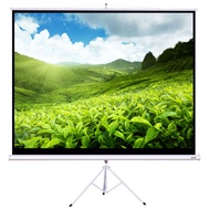 จอโปรเจคเตอร์ จอรับภาพ 4K แบบตั้งพื้น แขวนผนัง ขนาด 100" Projector โปรเจคเตอร์ คุณภาพระดับ Full HD จ