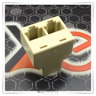 RJ45 8P8C Socket Connector 1 Female To 2 Female Port Network Cable Connector & Splitter
