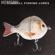 Homemy Hard Plastic Two-section Jointed Fishing Lures 9cm Sinking Bluegill Swimbait Glide Bait