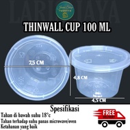 thinwall cup 100ml merk DM tempat makan plastik murah