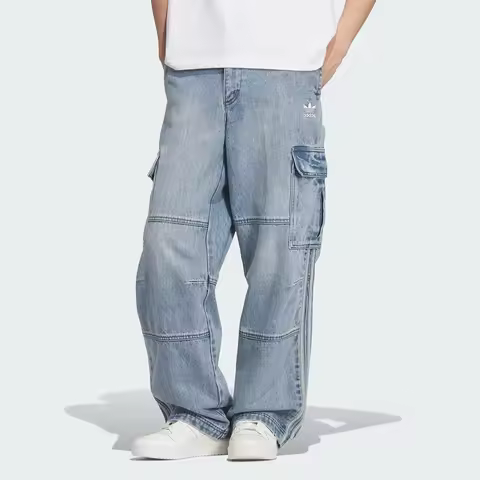 Adidas genuine Mens Vintage Street Style Work Denim Pants KS5980