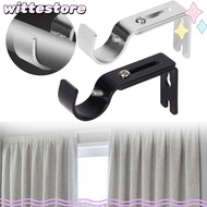WITTE Curtain Rod Brackets, Hanger for 1 Inch Rod Adjustable Curtain Rod Holder, Fashion Hardware Metal Home Window Curtain Rod Support for Wall
