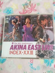 日版 中森明菜 AKINA EAST LIVE INDEX-XXIII 演唱會 2 CD 1989年(2)