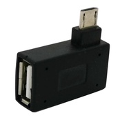 Right Angled Micro B OTG power adapter B 2.0 Female to Male converter for HW,HTC,S.amsung android mobiles