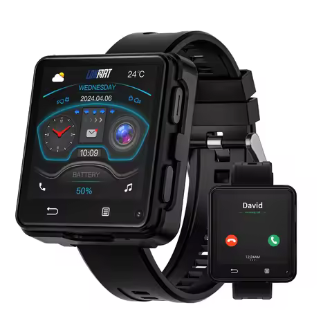 LOKMAT New APPLLP 2 MAX Dual Camera Android 11 Watch Phone Wifi Videos Calls Smart Watch Network Det
