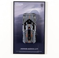 WETCEAOM Display Wallboard Compatible with Lego Technic Koenigsegg Jesko Absolut Grey Hypercar 42173