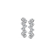 Jubilee Diamond ต่างหูเพชร Winding Harmony Stud Earrings เพชรแท้ เพชรน้ำ 99