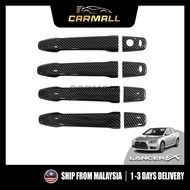 Mitsuibishi Lancer 2008 - 2017 Door Handle Cover Trim Carbon Fiber Pattern Mitsuibishi Lancer CarMal