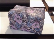 現貨Coach 專門店款紫色花化妝袋/化妝包（紫色控）