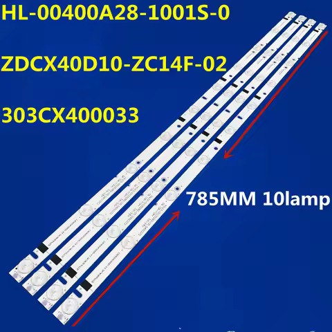40PCS LED Strip For PLDED4016A-E DEXP F40B7000 YAL03-01035280-05 HL-00400A28-1001S-01 180.DT0-401800