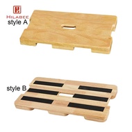 HILABEE Sturdy Wooden Fitness Foot Board Resistance Band Training Platform Professional Home Workout