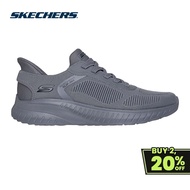 Skechers Online Exclusive Men Slip-ins BOBS Squad Chaos Solid Step Casual Shoes - 118312-DKGY Memory