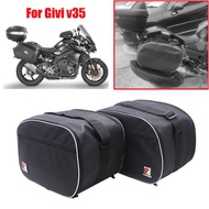 For GIVI V35 Motorcycle Luggage bagSide Saddle Bag Waterproof Paner Package Luggage Bag