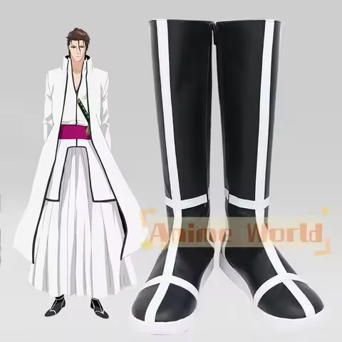 Anime Sōsuke Aizen Seireitou Sousuke Aizen Grimmjow Jaegerjaquez Shoes Cosplay Boots