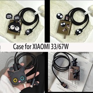 4IN1 Charger Protecto Grey TPU compatible for xiaomi 67w 90w 100W 33w red mi 45w note14 Charger Cove