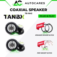 TANBX Car Audio Speaker 6.5" 3-Way Car Speaker TB-1642 Coaxial Speaker Kereta 6.5 Inch Speaker COMBO
