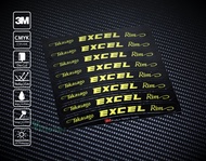 สติ๊กเกอร์ Sticker ขอบล้อ Excel 043