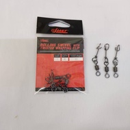SWIVEL, OFMER ROLLING SWIVEL WITH TWISTED WRAPPING CLIP (BNRSTWC)