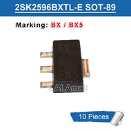 10pcs 2SK2596 SOT-89 Marking BX BX5 2SK2596BXTL-E 2SK2596BX SOT89 SMD N-Channel MOSFET UHF Power Amp