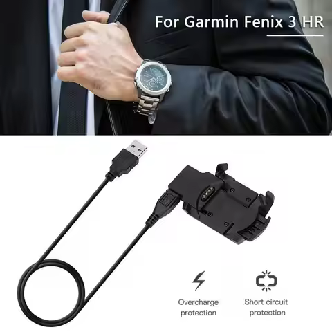 For Garmin Fenix 3 HR/Fenix 3/Fenix 3 Sapphire/Quatix 3/Tactix Bravo Sport Watch Charger USB Dock Ch