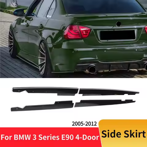 MP Style Car Side Skirt Splitters Bumper Aero Panels Spoiler for BMW 3 Series E90 E92 E93 M3 4-Door 
