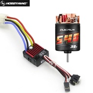 Hobbywing QuicRun Brushed 540 30T 40T / 555 11T 13T Motor with 60A 80A ESC for 1/10 RC Crawler Car A