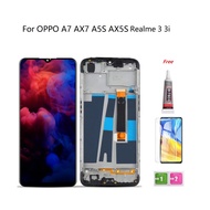 LCD with Frame For Oppo A7 AX7 A5S AX5S Realme 3 Realme 3i LCD With Touch Screen Display Digitizer Replacement