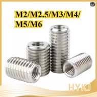 Insert nut 304 stainless steel inner and outer teeth nut, thread conversion braces Reducing screw M2