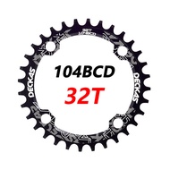 Deckas 104BCD Round Narrow Wide Chainring MTB Mountain bike bicycle 104BCD 32T 34T 36T 38T crankset 