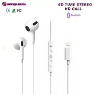 （A fashion accessory）✱☢ In Ear Headphones Wired Earphones with Cable audifonos auricular for Lightning Iphone 10 11 pro X XS MAX XR Mini 12 13 8 7 Plus