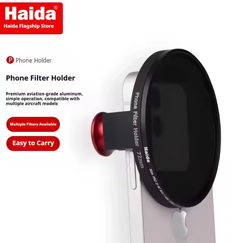Haida Universal Phone Filter Holder Clip Phone Filter Holder (Compatible with 72mm Round Filters)