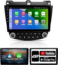 ViaBecs 10.2" Bluetooth Car Stereo Carplay for Honda Accord 2003 2004 2005 2006 2007 Car Radio Audio Support GPS Navigation WiFi FM/AM Handsfree Calling 1280x720P