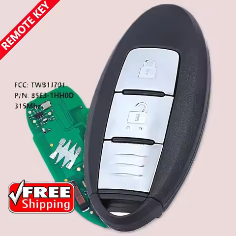 DIYKEY 315MHz ID46 Chip TWB1J701 85E3-1HH0D Smart Remote Car Key Fob 2 Button for Nissan March K13 M