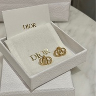 Dior 經典款CD夾式水鑽耳環