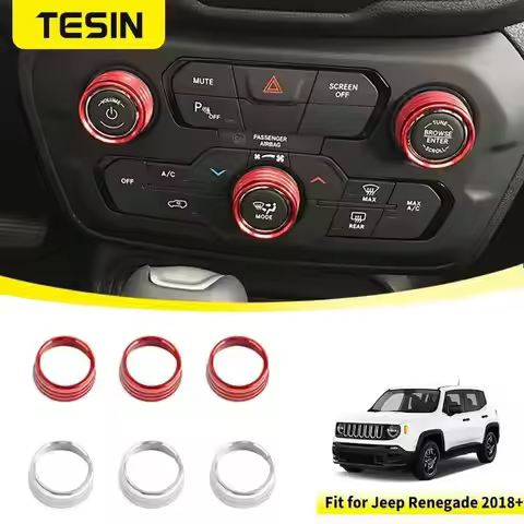 Fit for Jeep Renegade 2018 2019 2020 2021 2022 2023 2024 Car Air Conditioning Audio CD Switch Adjust