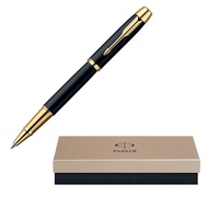 Parker IM Collection Roller Ballpoint Pen (Laque Black Gold) (Free engraving)