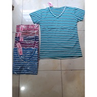 Short Sleeve Striped T-Shirt Top - AF711