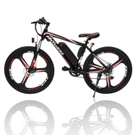 STONBIKE E-BIKE 26" MTB 7-SPD ALLOY BLACK/RED (BIKE-MTB2620/48) Electric Mountain Bike