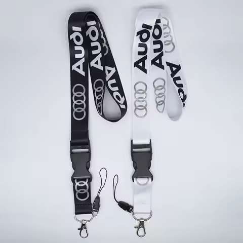 Neck Straps Lanyard Key Cell Phone Work ID Card Hanging Rope For Audi A3 A4 B5 B6 A3 8P 8V 8L A5 A6 