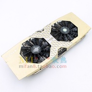 HIS R9 290 Gold Cube Hole Distance 54 * 54mm 5 Heat Pipe Dual Fan Pure Copper Bottom Graphics Card R
