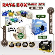 Bundle (50PCS-100PCS) RAYABOX,DOORGIFT BOX RAYA BOX KUIH RAYA Fruit Hand Holiday